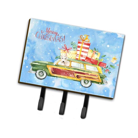 Carolines Treasures Merry Christmas Wheaten Terrier Leash or Key Holder CK2428TH68